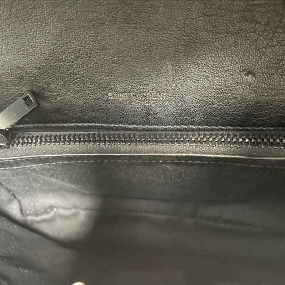 🔥🔥RARE~YSL Medium College ALL Black Hardware BLCK on BLCK is the NEW BLCK🖤 - Picture 8 of 11